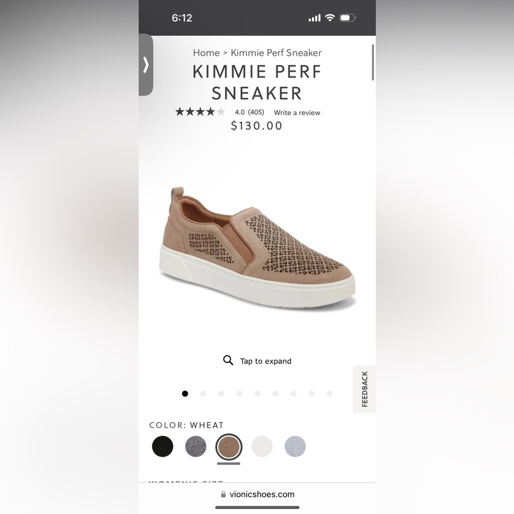 Women's Beige Slip-On Sneakers - Picture 5 of 6